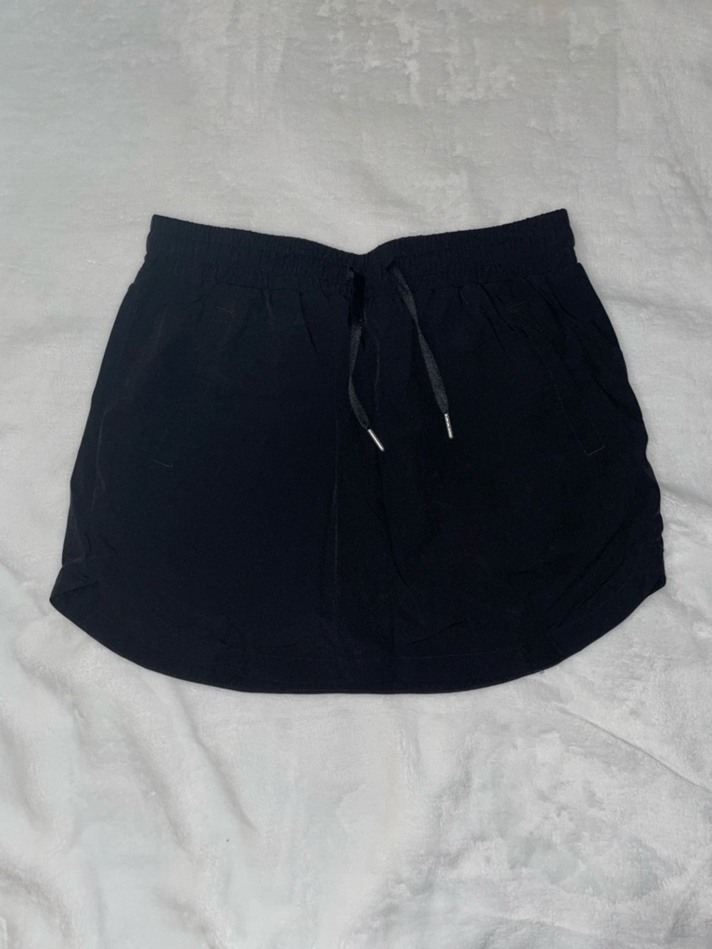 NWOT HALARA Black Active Skort with Drawstring Waist Skirt Shorts Golf Tennis